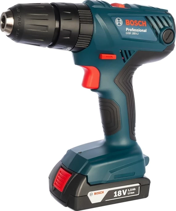Аккумуляторная ударная дрель-шуруповерт Bosch GSB 180-LI